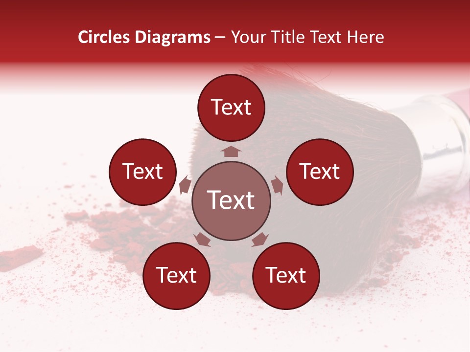 Makeup Feminine Shadow PowerPoint Template