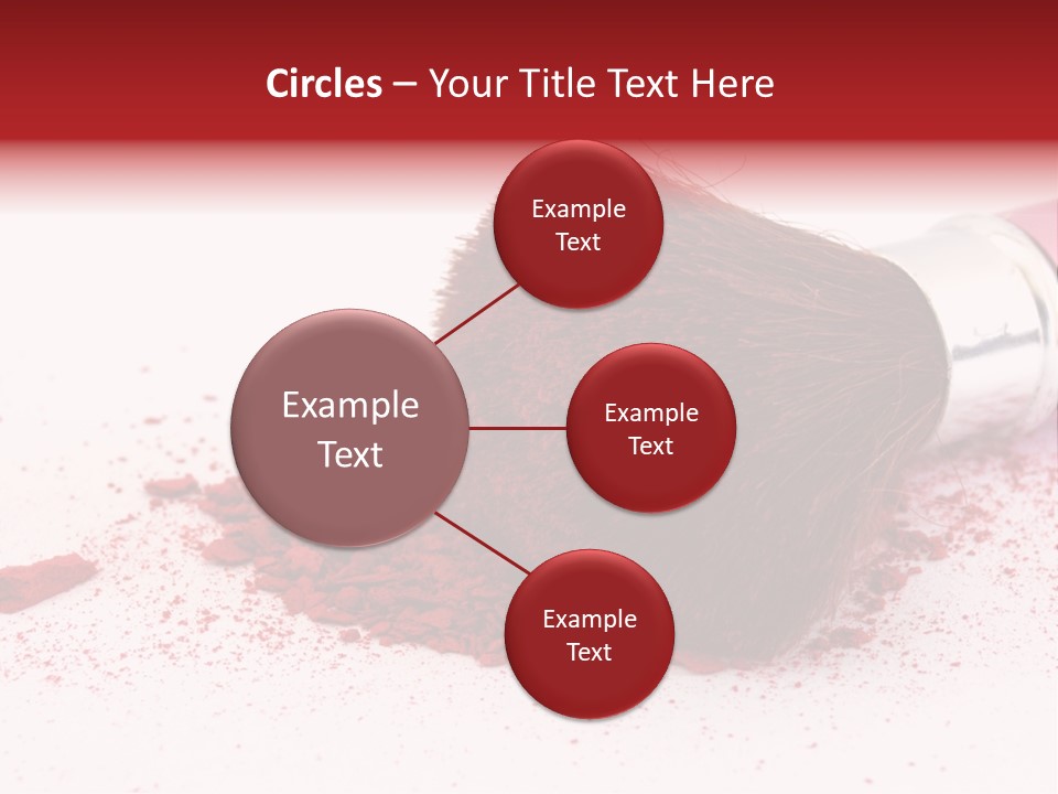 Makeup Feminine Shadow PowerPoint Template