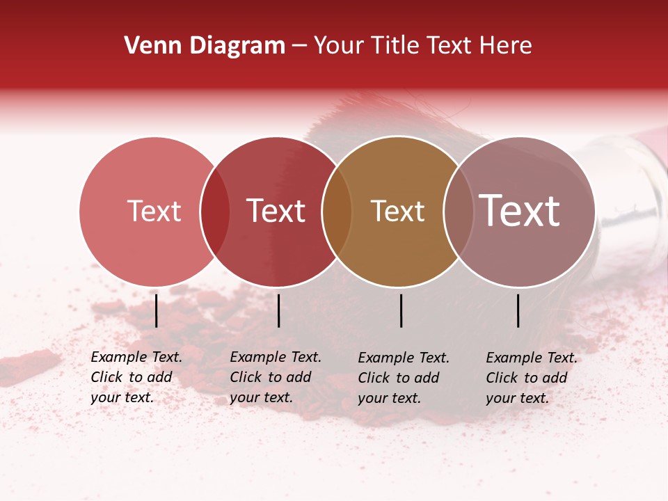 Makeup Feminine Shadow PowerPoint Template