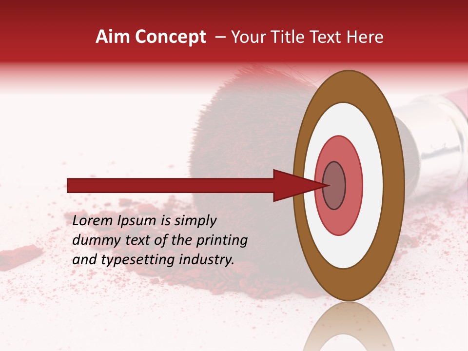 Makeup Feminine Shadow PowerPoint Template