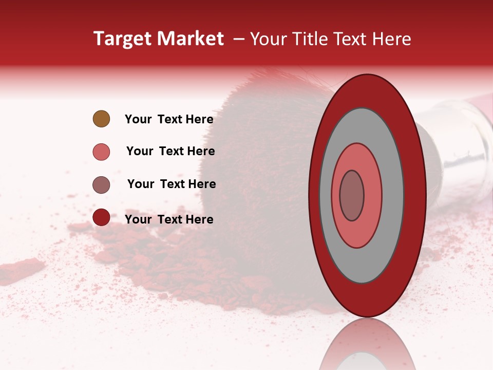 Makeup Feminine Shadow PowerPoint Template