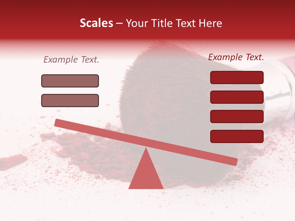 Makeup Feminine Shadow PowerPoint Template