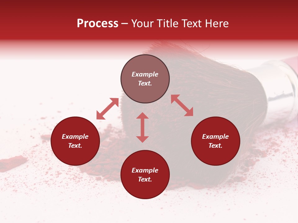 Makeup Feminine Shadow PowerPoint Template