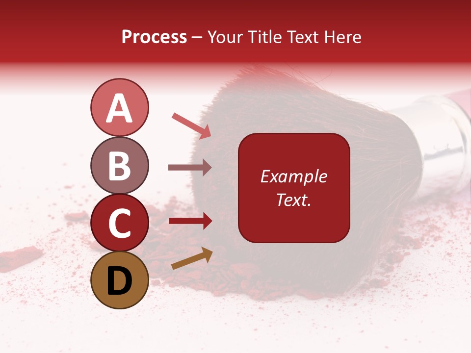 Makeup Feminine Shadow PowerPoint Template