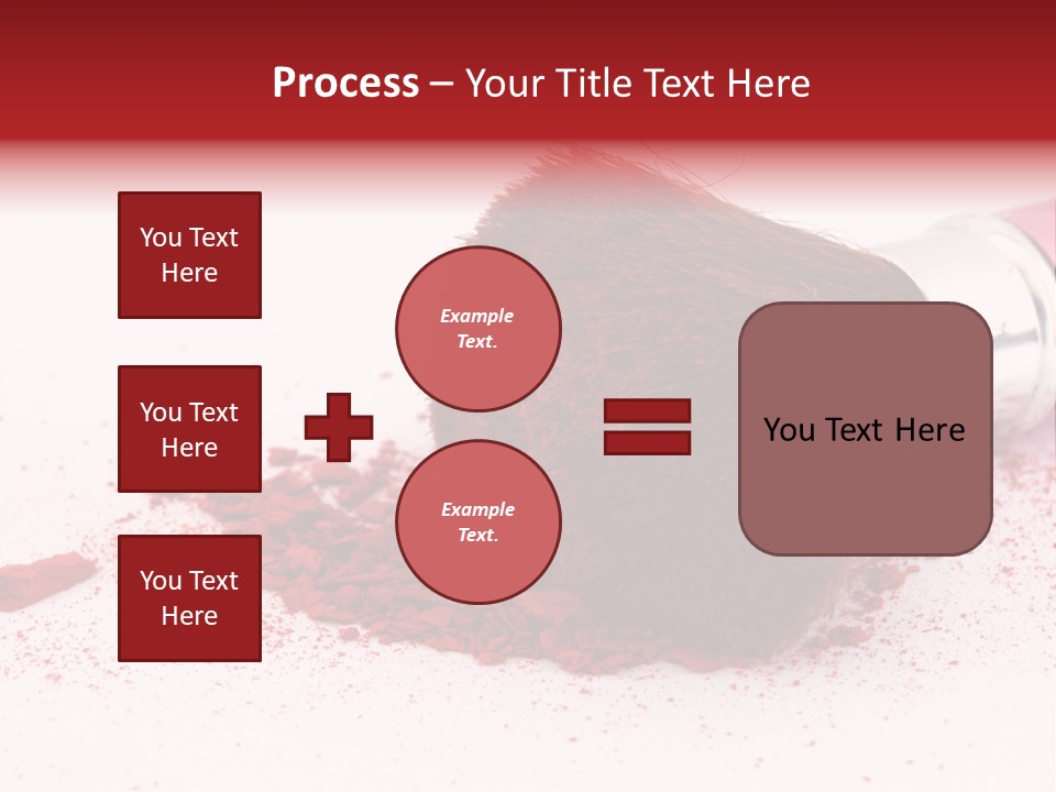 Makeup Feminine Shadow PowerPoint Template