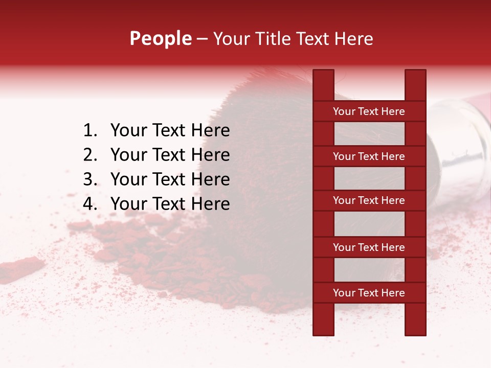 Makeup Feminine Shadow PowerPoint Template