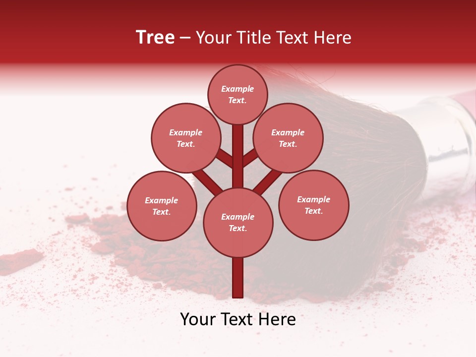 Makeup Feminine Shadow PowerPoint Template