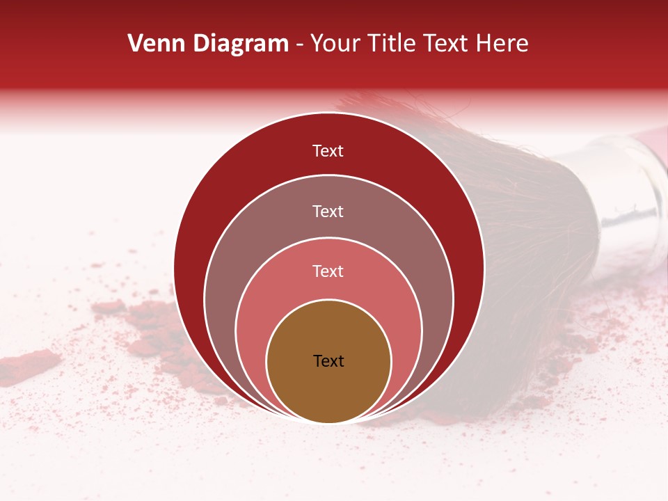 Makeup Feminine Shadow PowerPoint Template