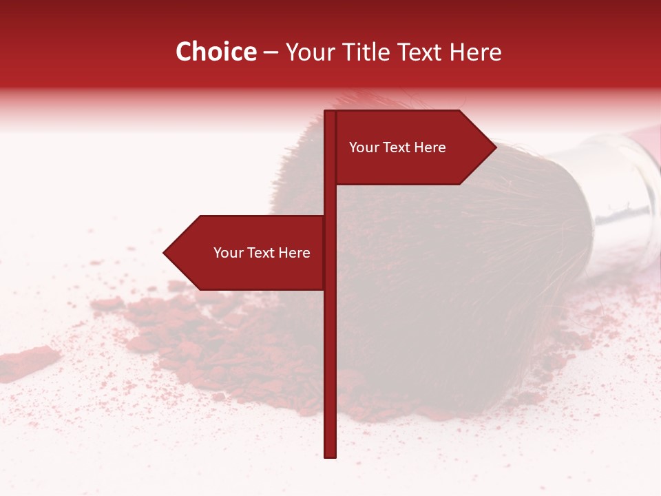 Makeup Feminine Shadow PowerPoint Template