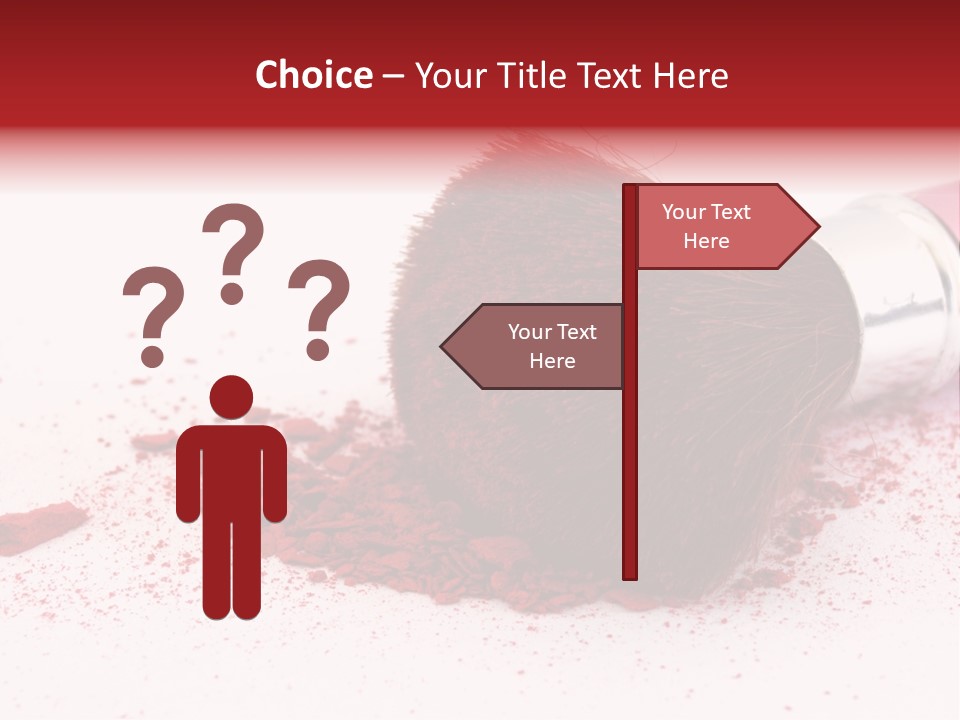 Makeup Feminine Shadow PowerPoint Template