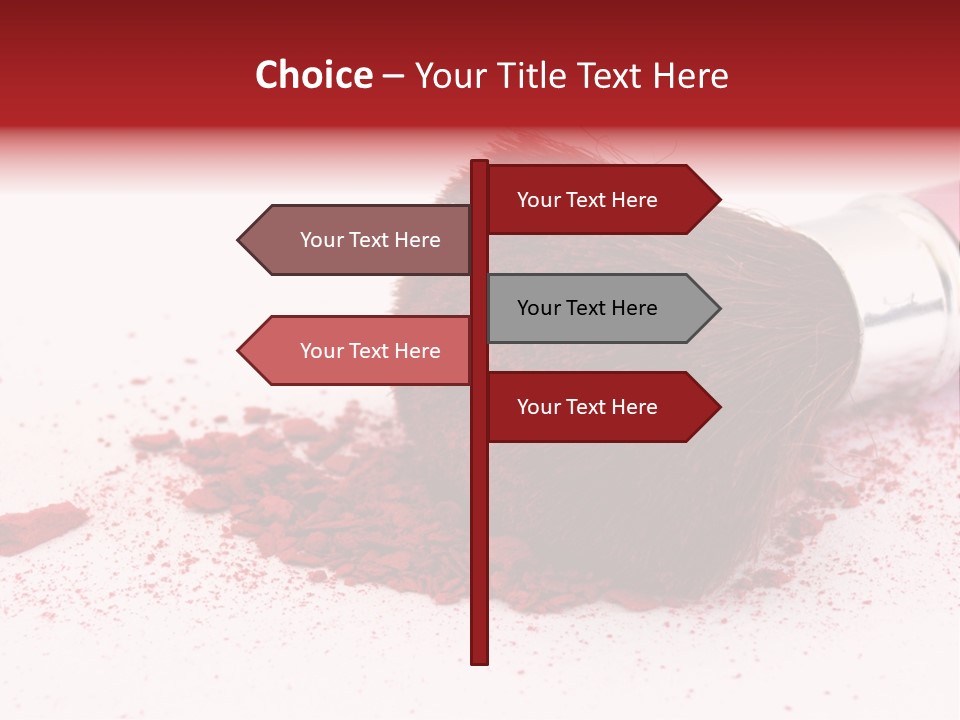 Makeup Feminine Shadow PowerPoint Template