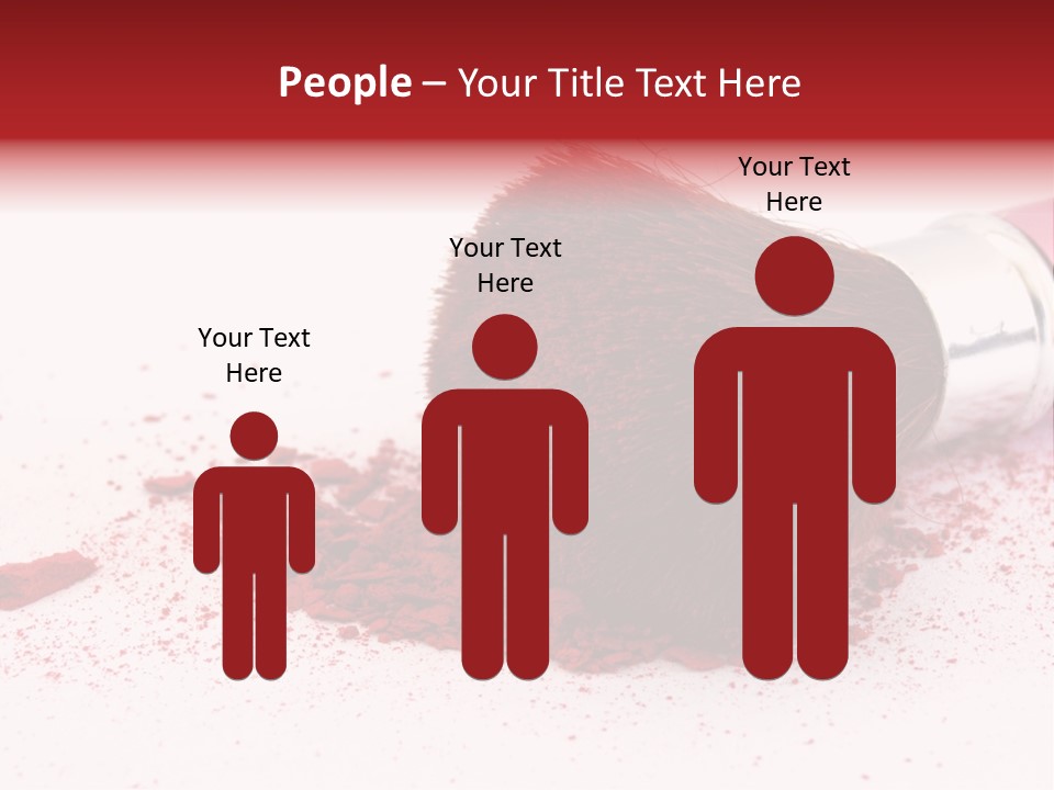 Makeup Feminine Shadow PowerPoint Template