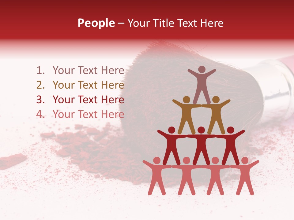 Makeup Feminine Shadow PowerPoint Template