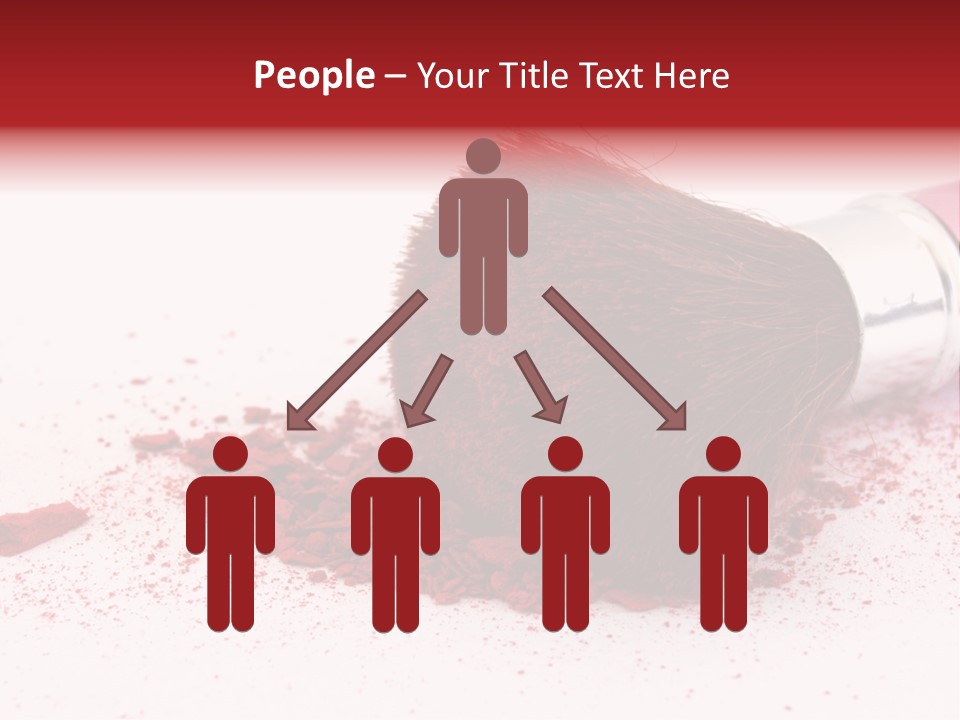 Makeup Feminine Shadow PowerPoint Template