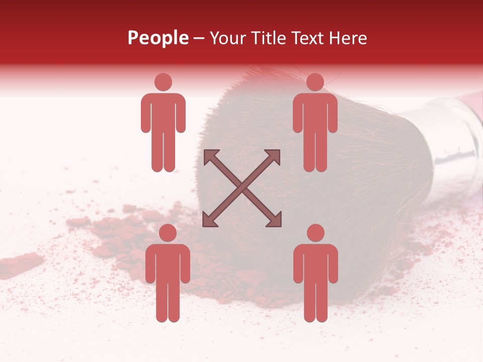 Makeup Feminine Shadow PowerPoint Template