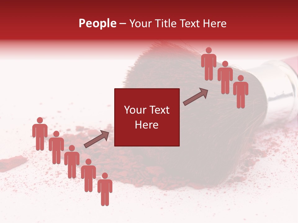 Makeup Feminine Shadow PowerPoint Template