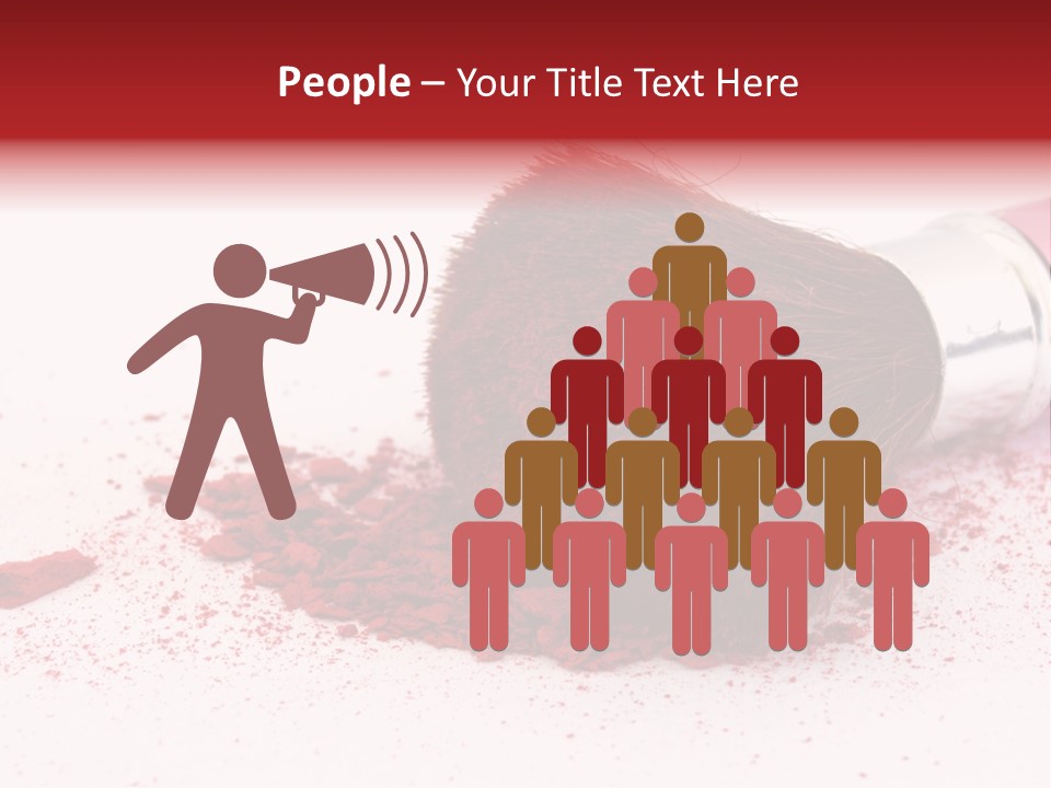 Makeup Feminine Shadow PowerPoint Template