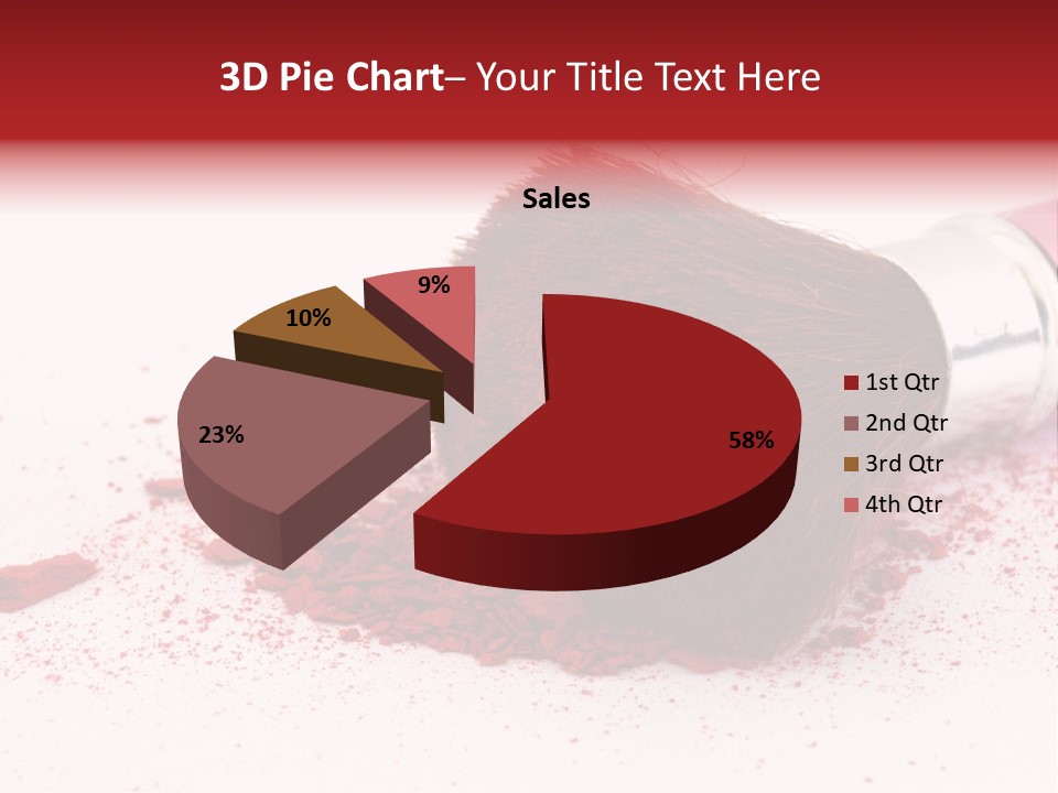 Makeup Feminine Shadow PowerPoint Template