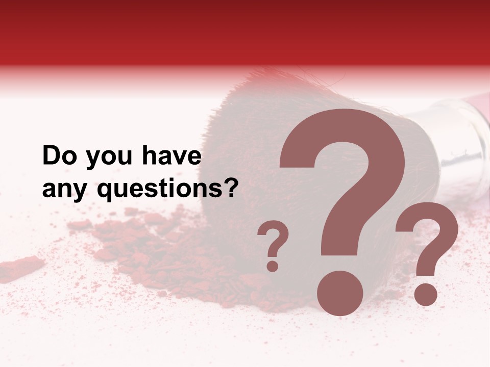 Makeup Feminine Shadow PowerPoint Template