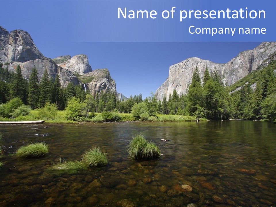 National Sky Mountain PowerPoint Template