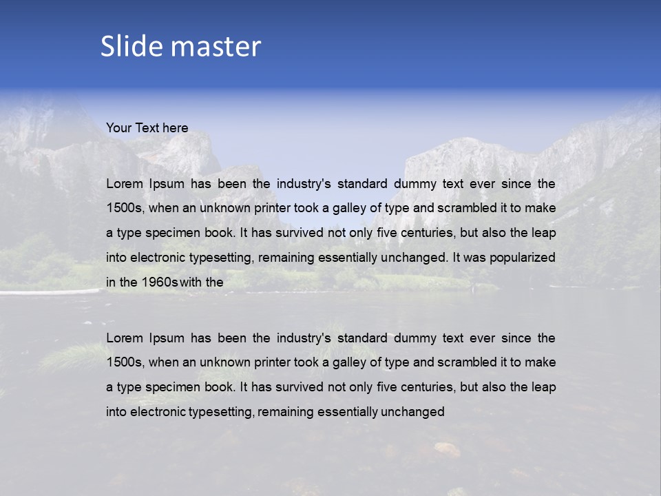 National Sky Mountain PowerPoint Template