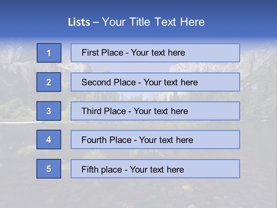 National Sky Mountain PowerPoint Template