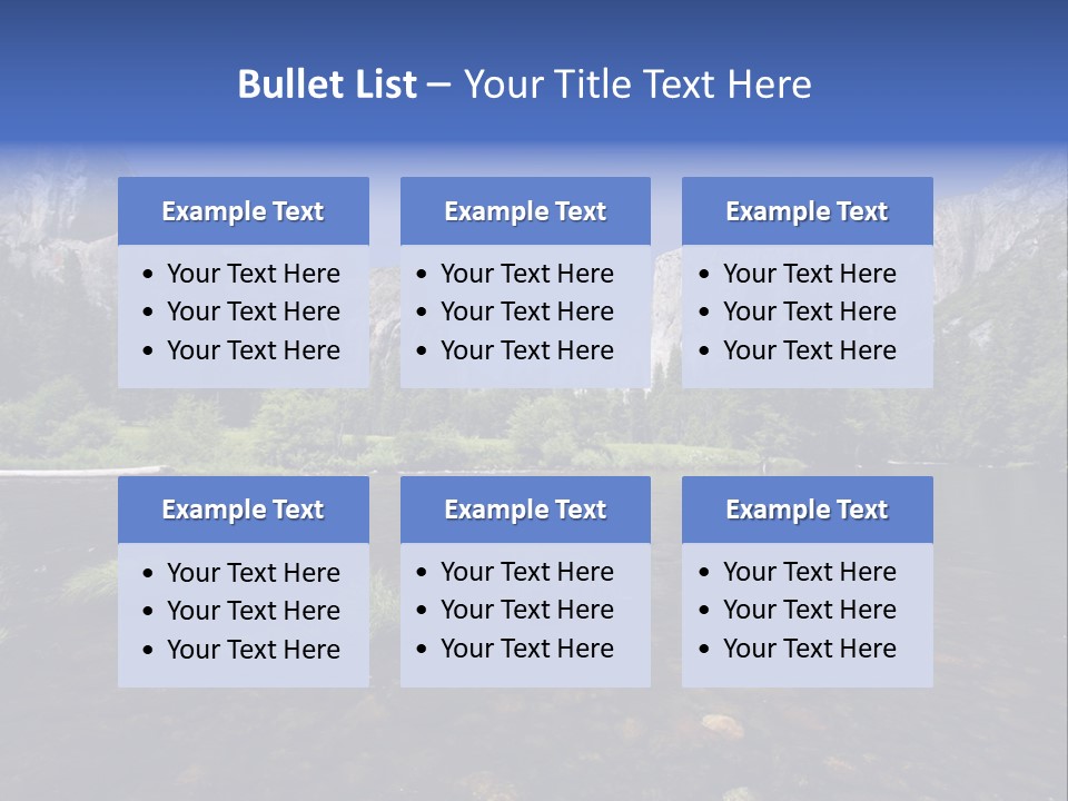 National Sky Mountain PowerPoint Template