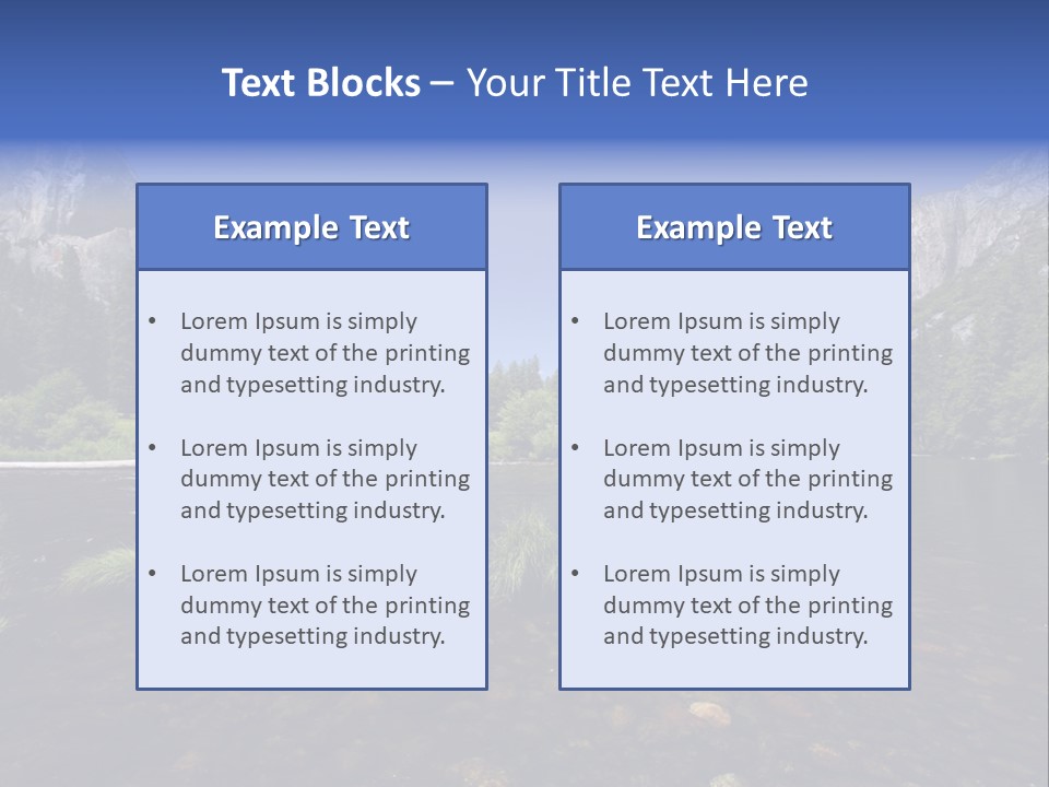 National Sky Mountain PowerPoint Template