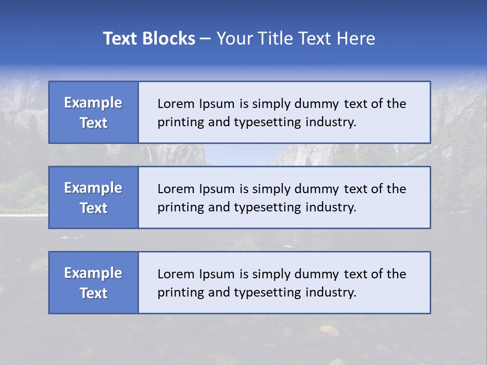 National Sky Mountain PowerPoint Template