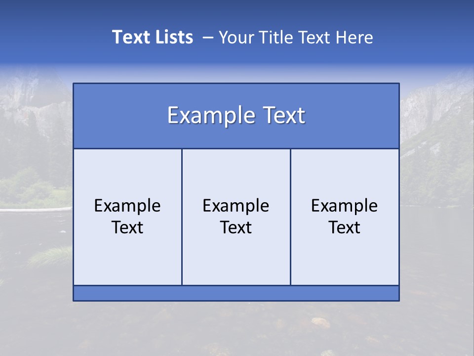 National Sky Mountain PowerPoint Template