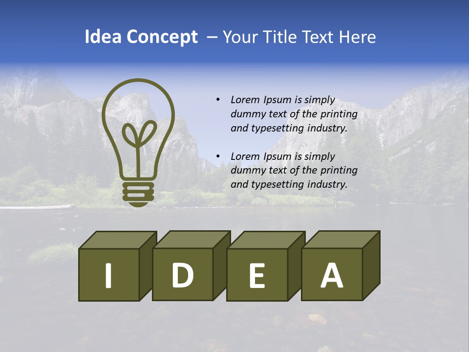 National Sky Mountain PowerPoint Template