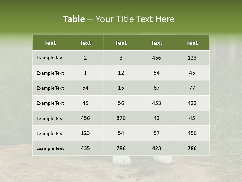 Grass Garden Newborn PowerPoint Template