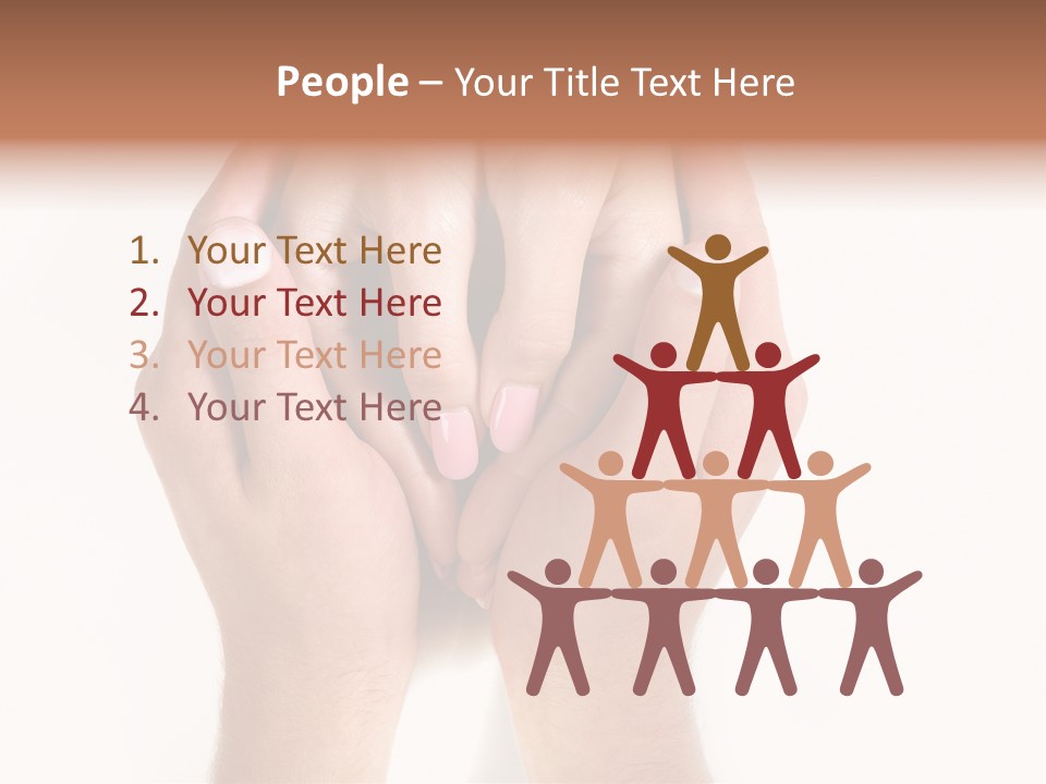 People Group Cheering PowerPoint Template