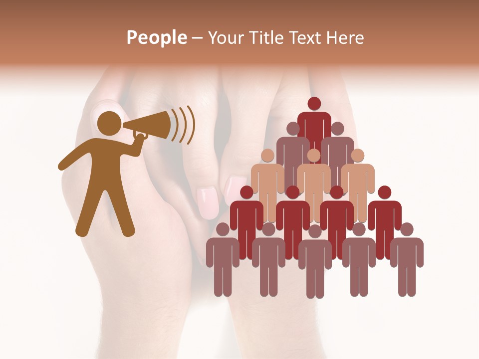 People Group Cheering PowerPoint Template