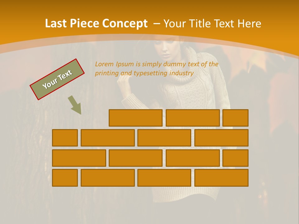 Lady Wood Cute PowerPoint Template