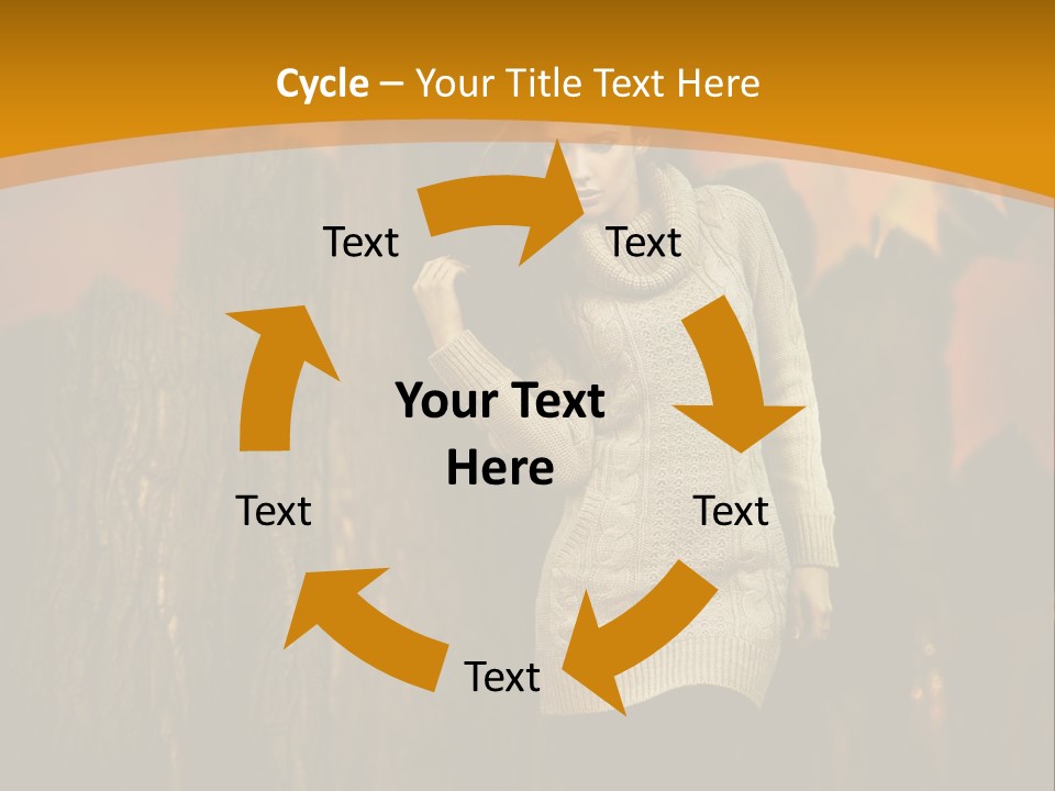 Lady Wood Cute PowerPoint Template