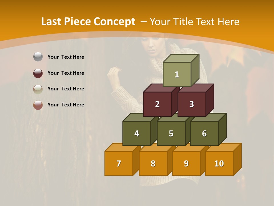 Lady Wood Cute PowerPoint Template