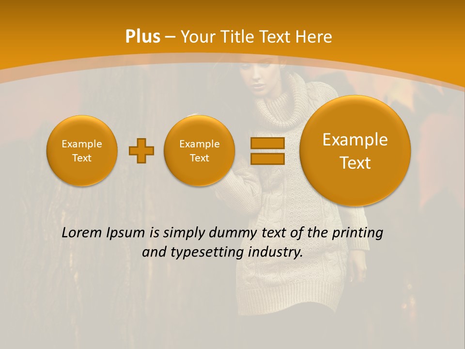 Lady Wood Cute PowerPoint Template