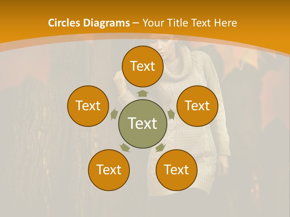 Lady Wood Cute PowerPoint Template