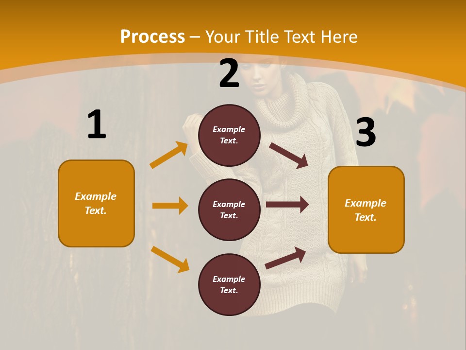 Lady Wood Cute PowerPoint Template