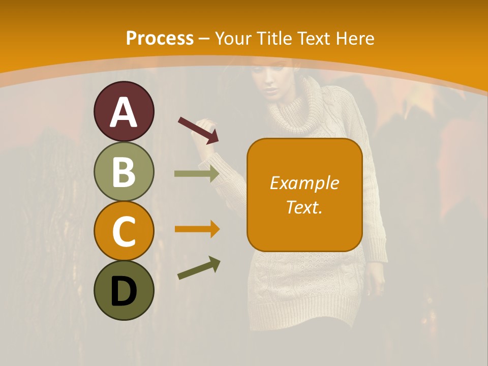 Lady Wood Cute PowerPoint Template