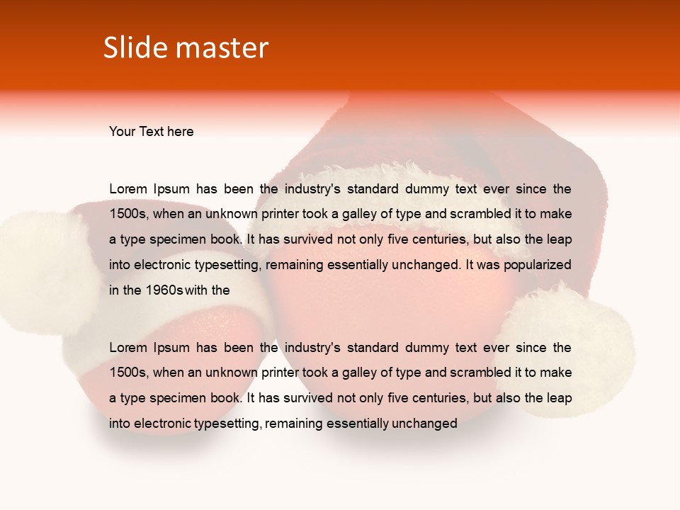 Christmas Winter Cloth PowerPoint Template