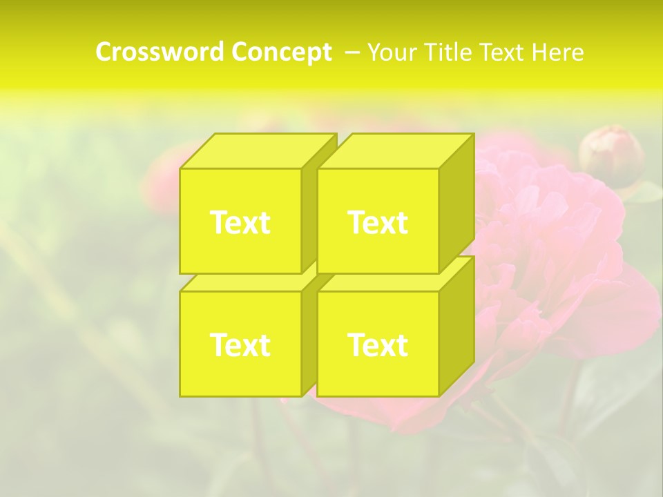 Arrangement Bunch Petal PowerPoint Template