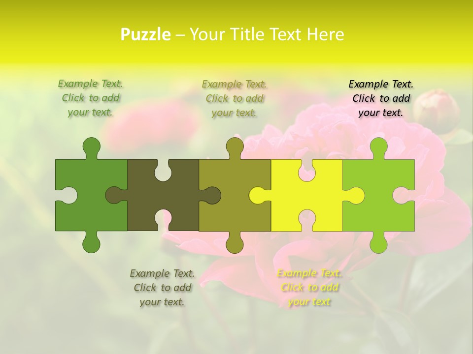 Arrangement Bunch Petal PowerPoint Template