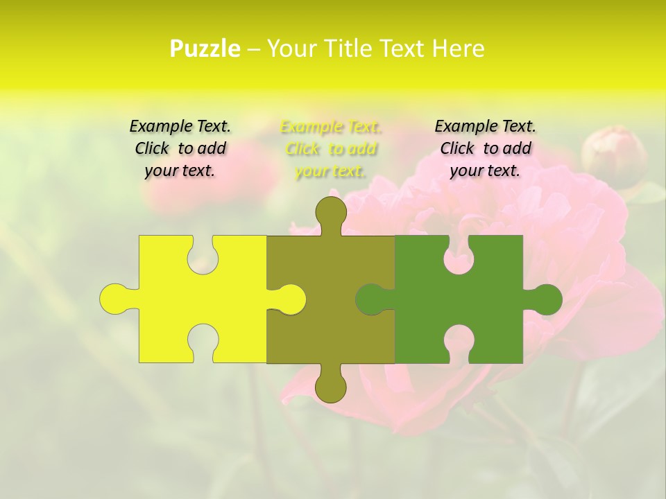 Arrangement Bunch Petal PowerPoint Template