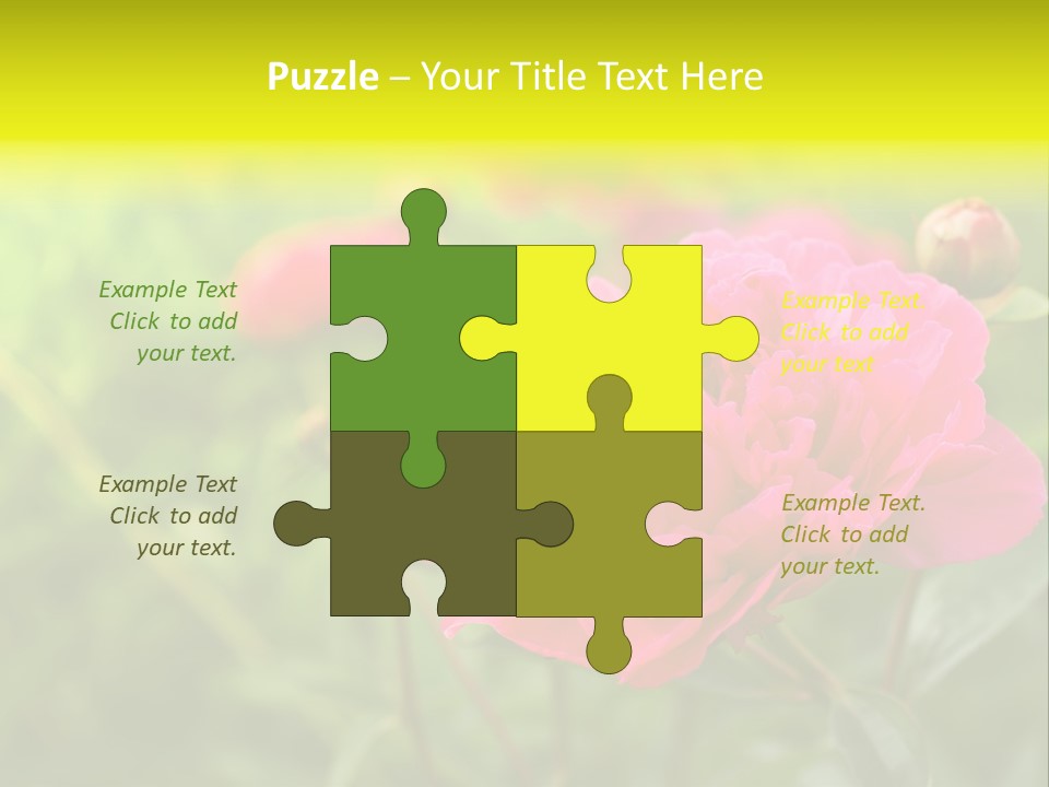 Arrangement Bunch Petal PowerPoint Template