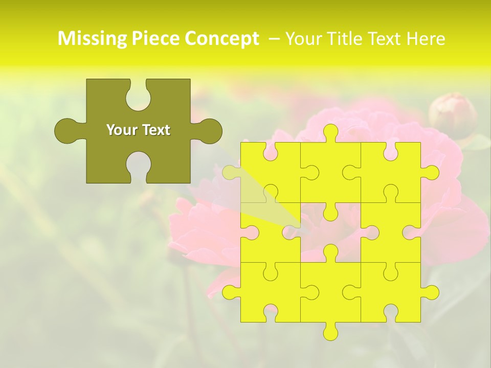 Arrangement Bunch Petal PowerPoint Template