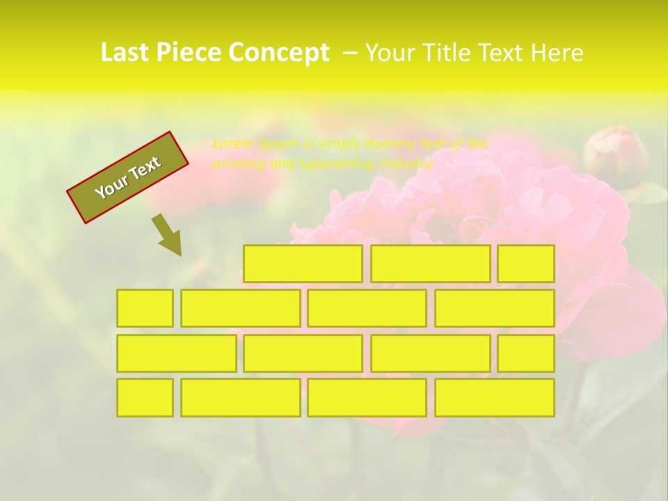 Arrangement Bunch Petal PowerPoint Template