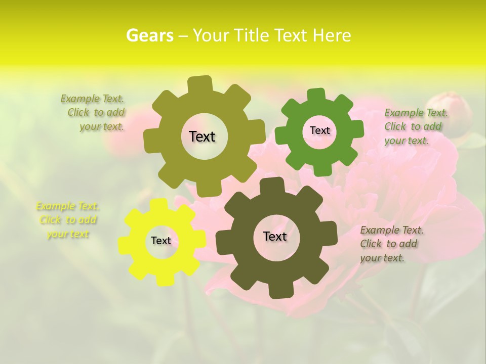 Arrangement Bunch Petal PowerPoint Template
