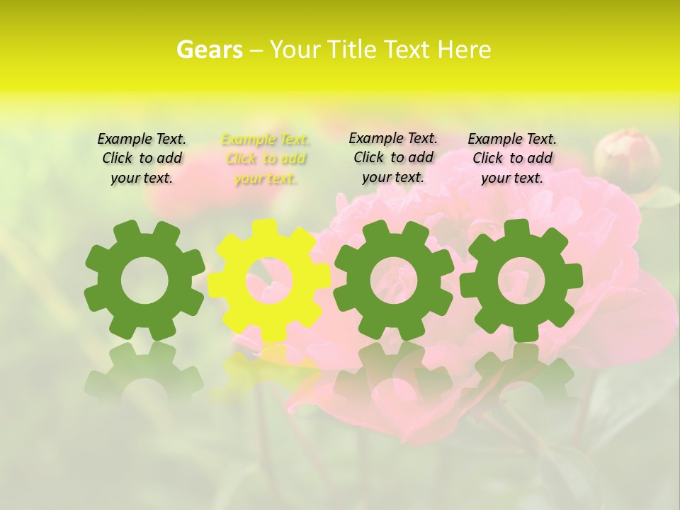 Arrangement Bunch Petal PowerPoint Template